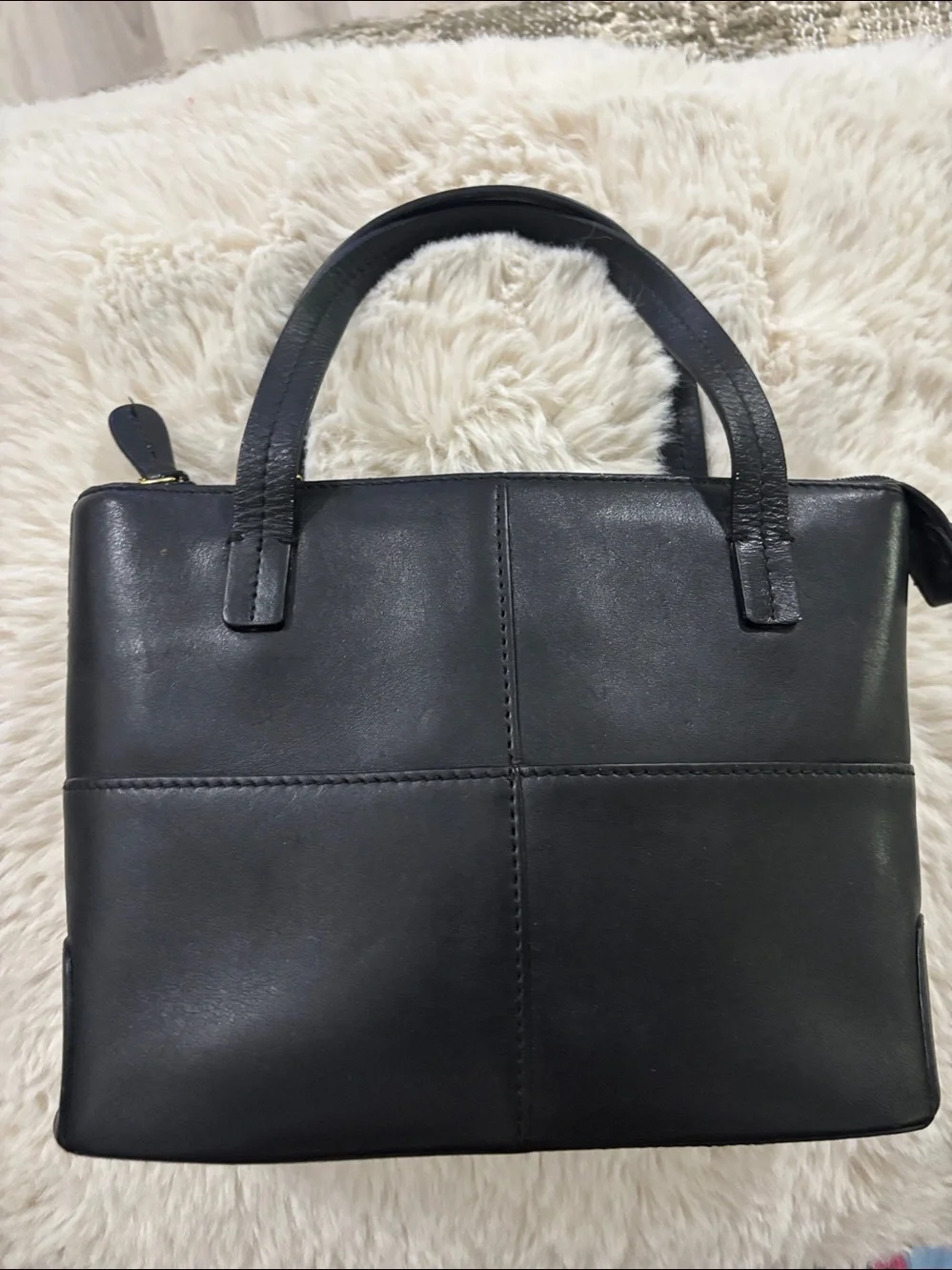 Etienne Aigner Black Leather Mini‎ Tote Classic Handbag